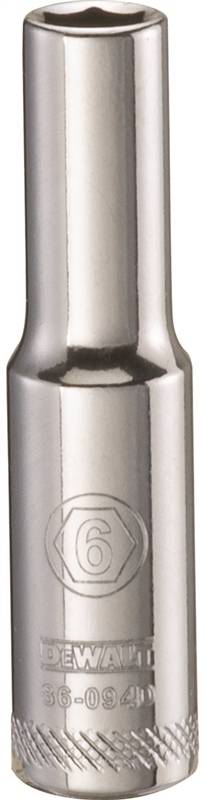 DEWALT 6MM 1/4 DEEP DRIVE SKT "