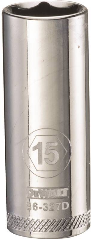 DEWALT 15MM 3/8 DEEP DRIVE SKT MECHANIC'S TOOL"