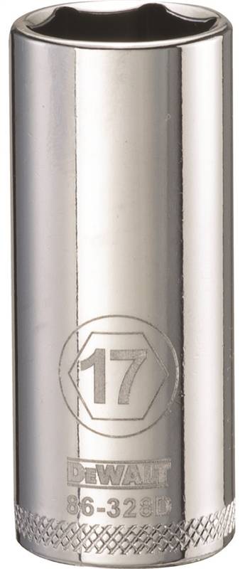 DEWALT 17MM 3/8 DEEP DRIVE SKT MECHANIC'S TOOL"