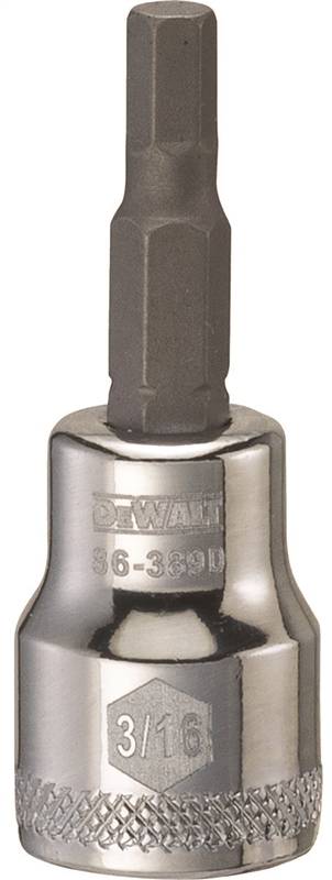 DWMT 3/8 DR HEX BIT SKT 3/16" ' SAE"