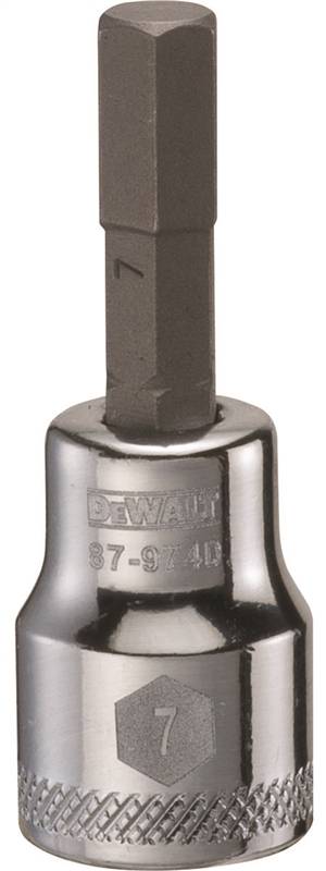 DWMT 3/8 DR HEX BIT SKT 7 MM "