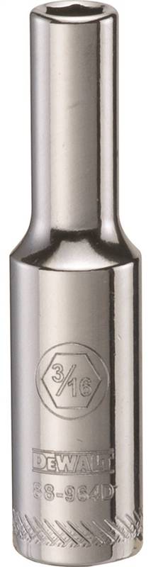 DWMT 6PT 1/4'' DR DP SKT 3/16'' SAE
