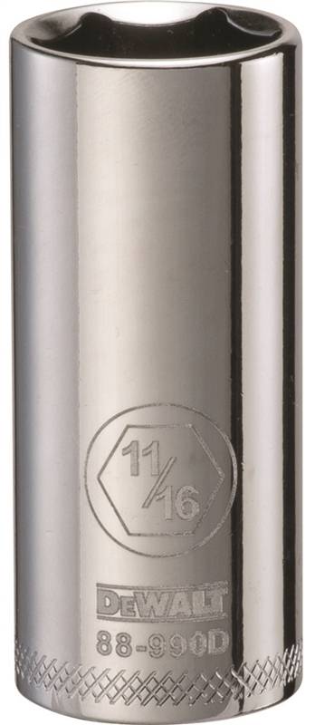 DWMT 6PT 3/8'' DR DP SKT 11/16' ' SAE