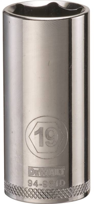 DEWALT 19MM 3/8 DEEP DRIVE SKT MECHANIC'S TOOL"