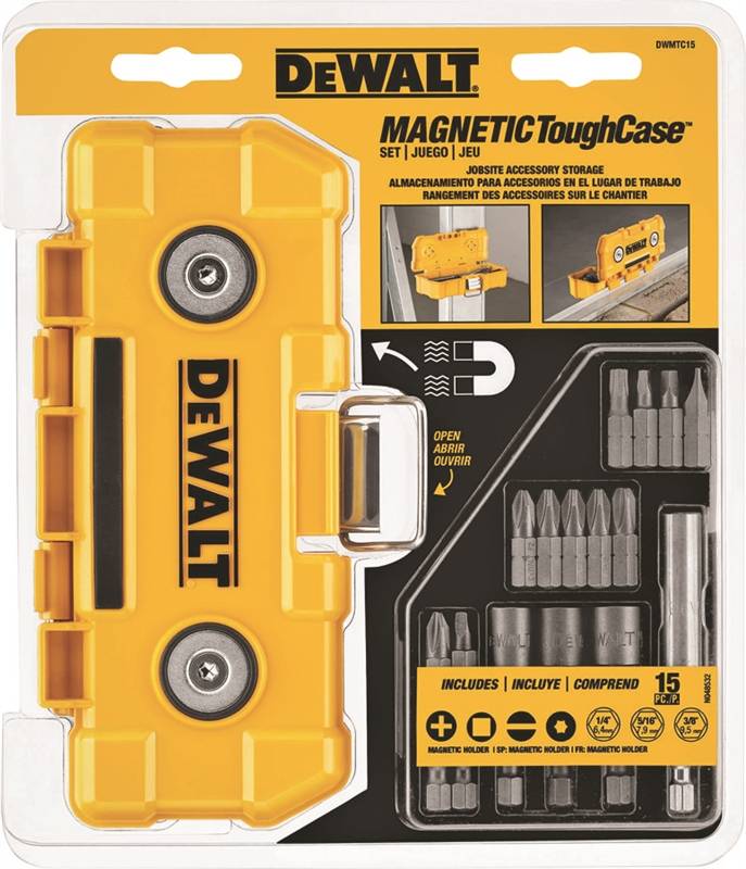 15 PC MAGNETIC TOUGH CASE DEWALT