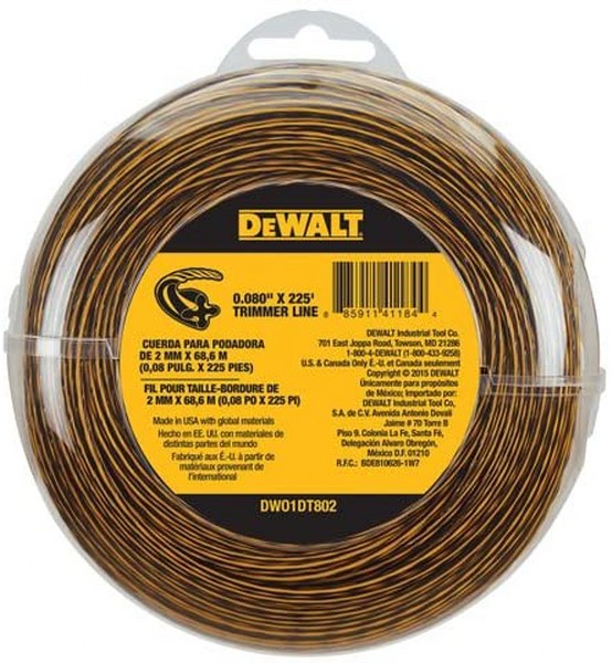 DEWALT 225' STRING TRIMMER LINE .080 STRING FLEXVOLT