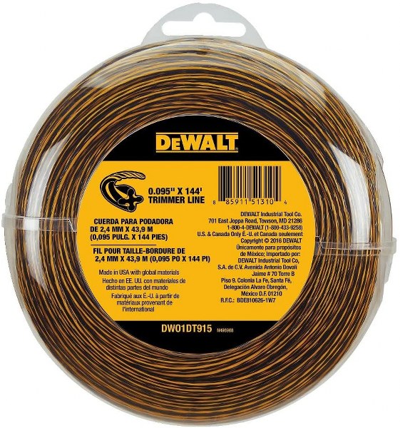 DEWALT TRIMMER LINE 144'