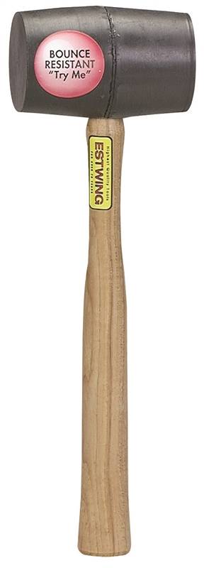 MALLET RUBBER BLK 18OZ