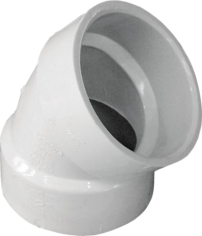 PVC 2 HUBXHUB 45 DEG ELBOW 80101"
