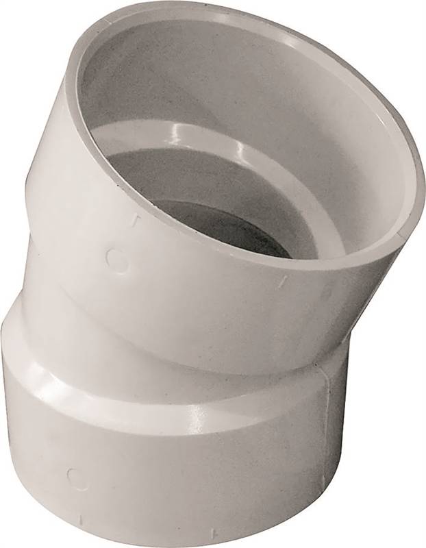 PVC 3 HUBXHUB 22.5 DEG ELBOW "