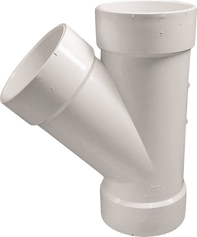 PVC 4 HUBXHUB WYE SCH 40"