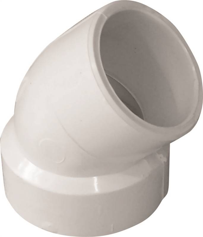 PVC 1.5 HUBXSPIGOT 45 DEG 80104"