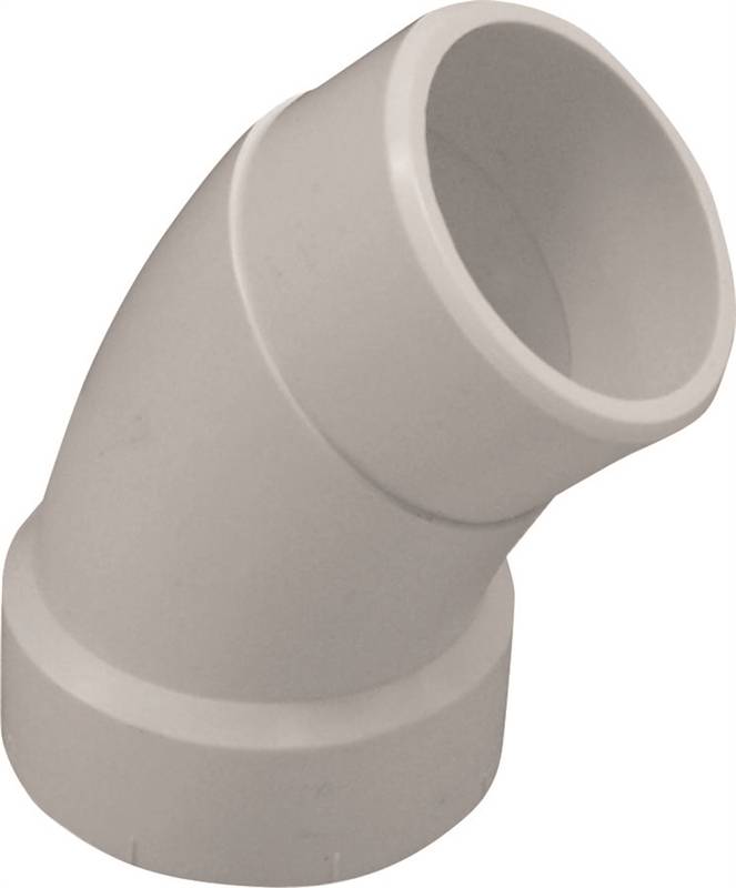 PVC 3 HUBXSPIGOT 45 DEG STREET 80110"
