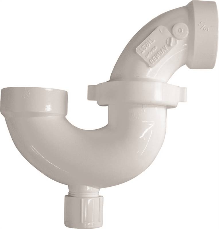 PVC 1.5 ADJ P-TRAP W/UNION & "