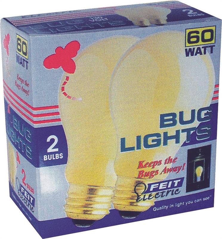 BULB YELLOW BUG A19 100W 120V