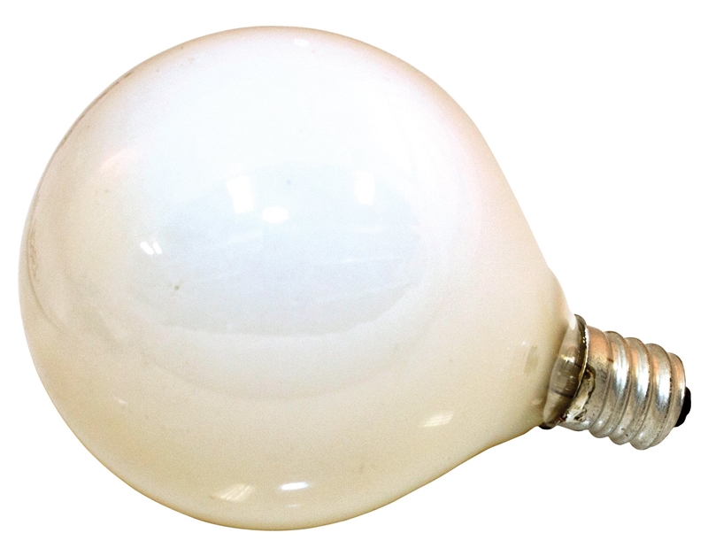 BULB LT GLB 25W CDLBRA BS WHT