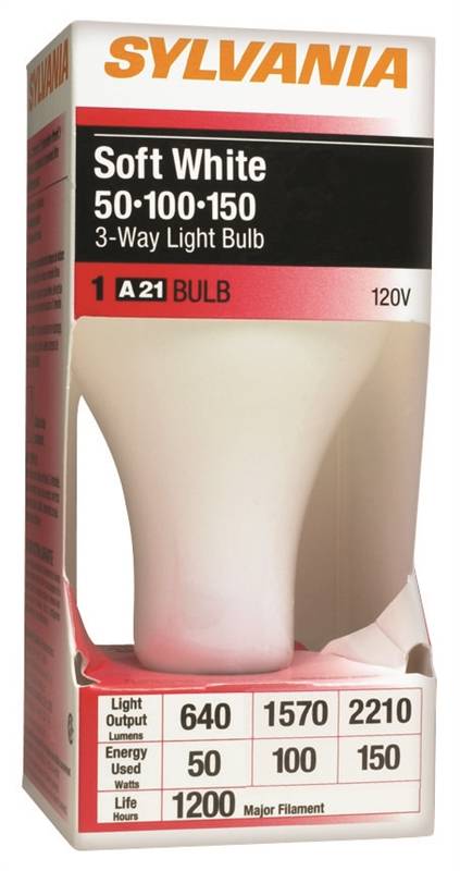 BULB SOFT WHT 50-100-150W 3WAY