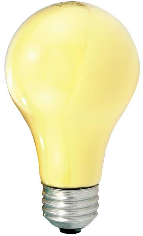 BULB LT 60W YEL BUG 2/BX