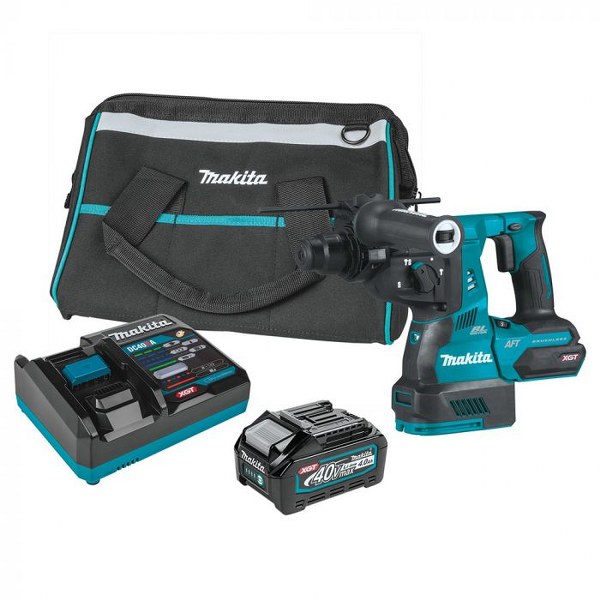 Makita Xgt 40v Rotary Hammer Kit 1-1/8 With 4.0ah Battery"