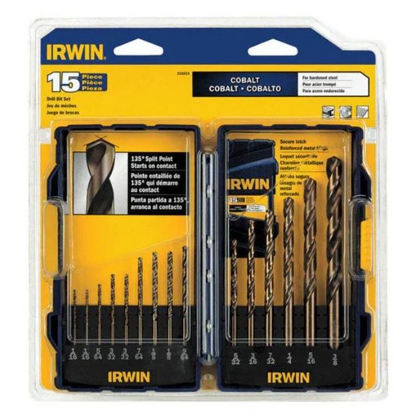 15PC COBALT DRILL SET PROSET IRWIN 316015             679122