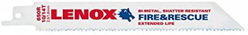 LENOX 6 650R 2PK SAWZALL     - FIRE & RESCUE LX650R"
