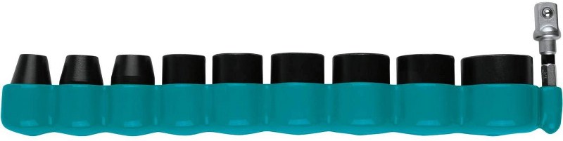 MAKITA 10PC 3/8 SAE SOCKET SET IMPACT XPS 6PT W/ ADAPTER"
