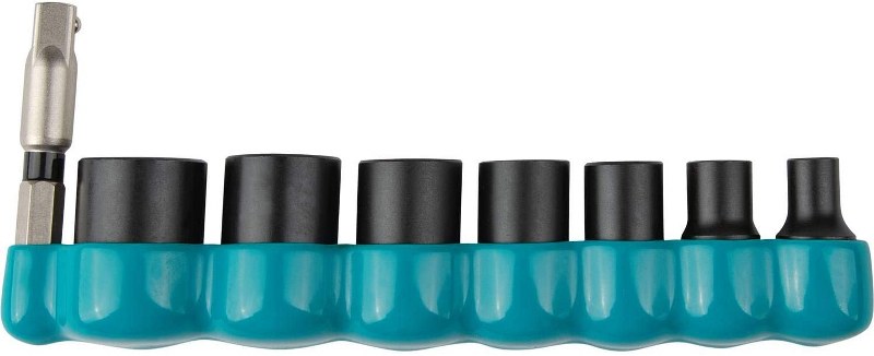 MAKITA 8PC 1/4 SAE SOCKET SET IMPACT XPS 6PT W/ ADAPTER"