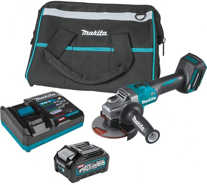 Makita Xgt 40v 5 Angle Grinder Kit With 4.0ah Battery"
