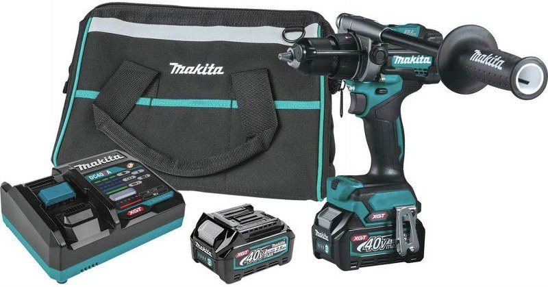 Makita Xgt 40v Hammer Driver Drill Kit 1/2 With 2.5ah Batt"