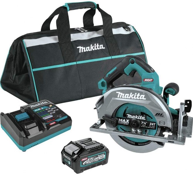 Makita Xgt 40v 7-1/4 Circ Saw Kit With 4.0ah Battery"