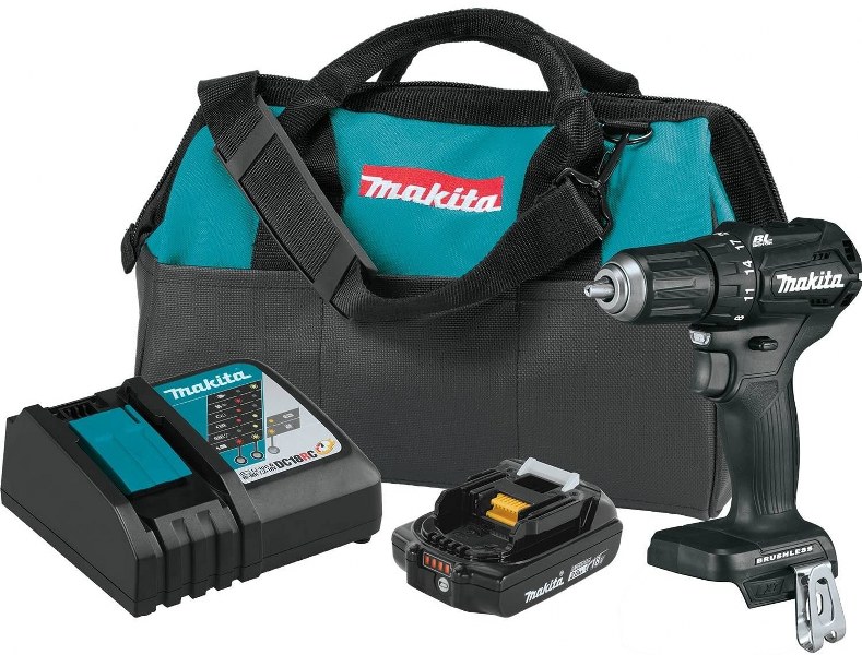 MAKITA SUB COMPACT DRILL KIT WITH CHARGER AND BAG