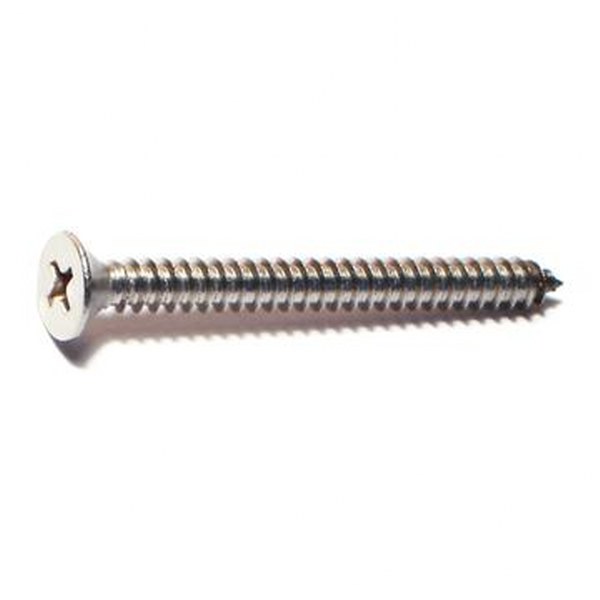 10 X 2 SS PHIL FLAT SMS SHEET METAL SCREW 30/PK