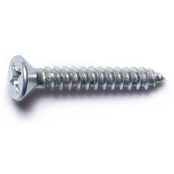 6 X 1 PHIL FLAT SMS ZINC SHEET METAL SCREW 100/PK