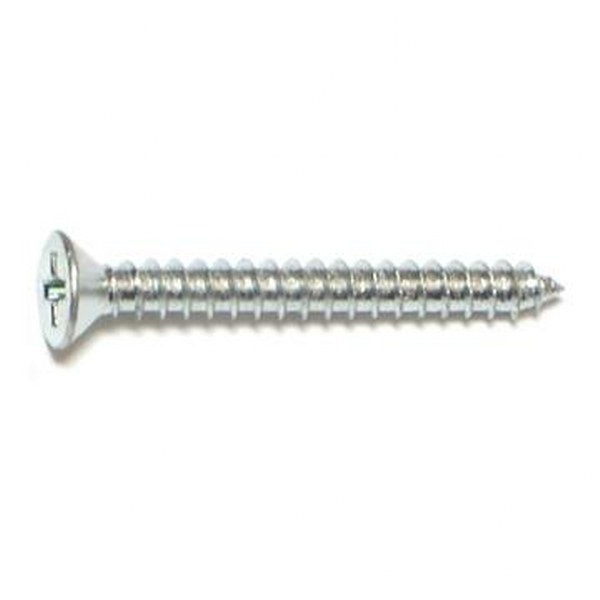 6 X 1-1/4 PHIL FLAT SMS ZINC SHEET METAL SCREW 80/PK