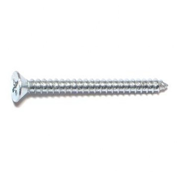 6 X 1-1/2 PHIL FLAT SMS ZINC SHEET METAL SCREW 70/PK