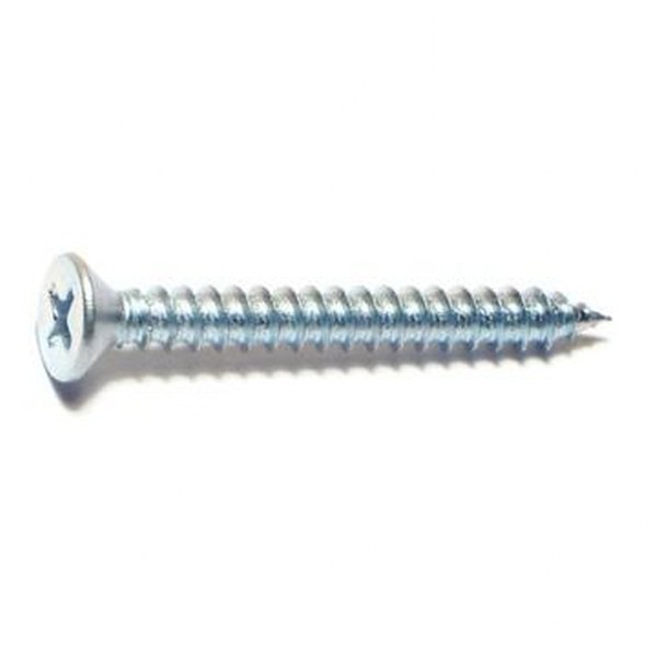 8 X 1-1/2 PHIL FLAT SMS ZINC SHEET METAL SCREW 60/PK
