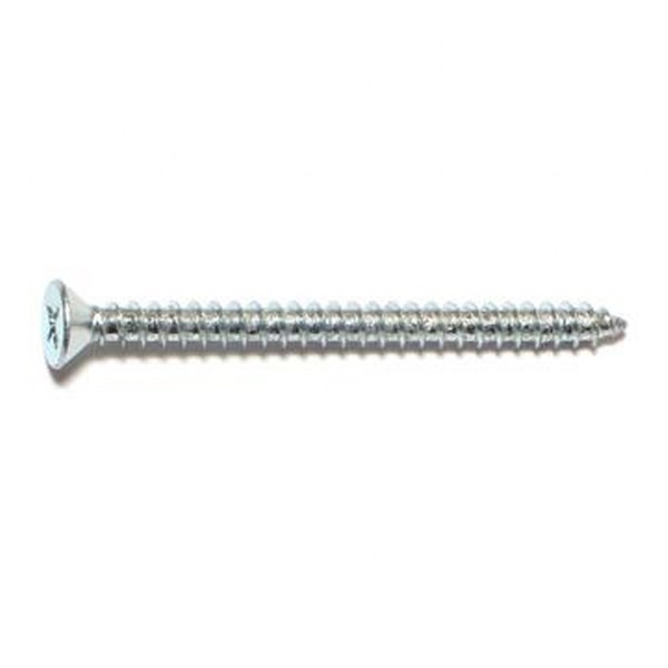 10 X 2-1/2 PHIL FLAT SMS ZINC SHEET METAL SCREW 35/PK