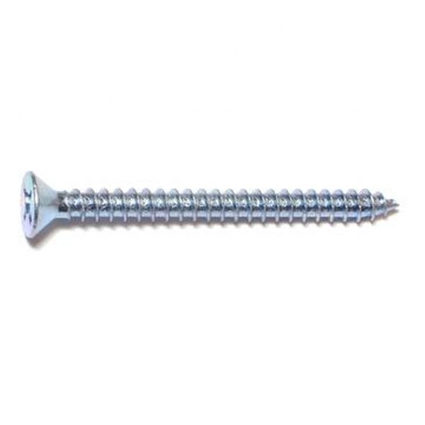 12 X 2-1/2 PHIL FLAT SMS ZINC SHEET METAL SCREW 25/PK