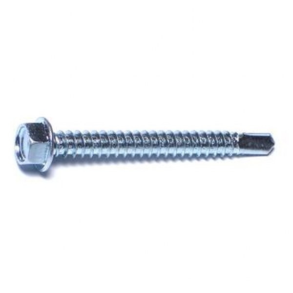 12 X 2 ZINC HEX WASHER SDS SELF DRILL SCREW 30/PK
