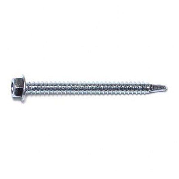 12 X 2-1/2 ZINC HEX WASHER SDS SELF DRILL SCREW 25/PK