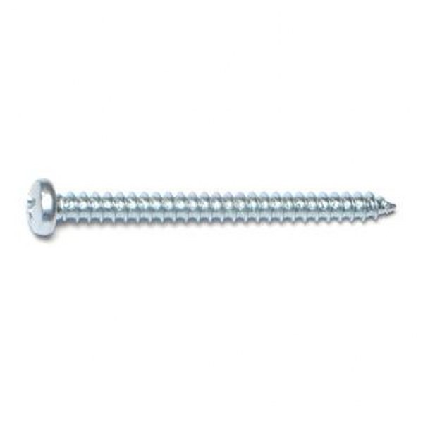 8 X 2 PHIL PAN SMS ZINC SHEET METAL SCREW 50/PK