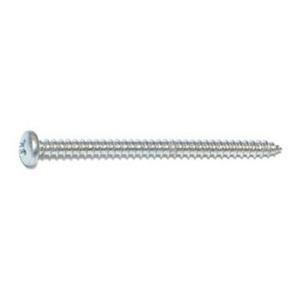8 X 2-1/2 PHIL PAN SMS ZINC SHEET METAL SCREW 40/PK