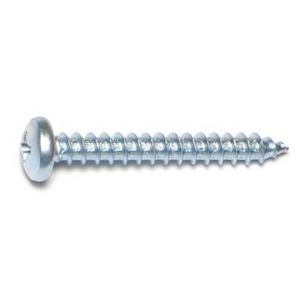 10 X 1-1/2 PHIL PAN SMS ZINC SHEET METAL SCREW 50/PK