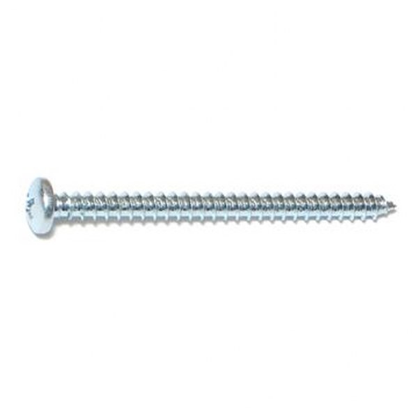 10 X 2-1/2 PHIL PAN SMS ZINC SHEET METAL SCREW 35/PK