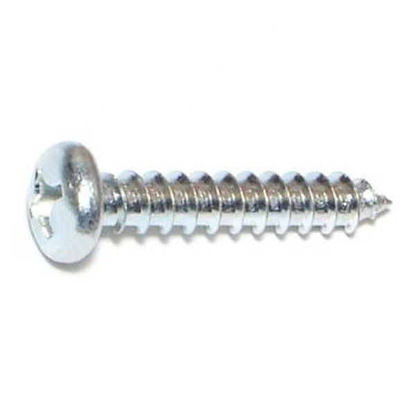 12 X 1-1/4 PHIL PAN SMS ZINC SHEET METAL SCREW 50/PK