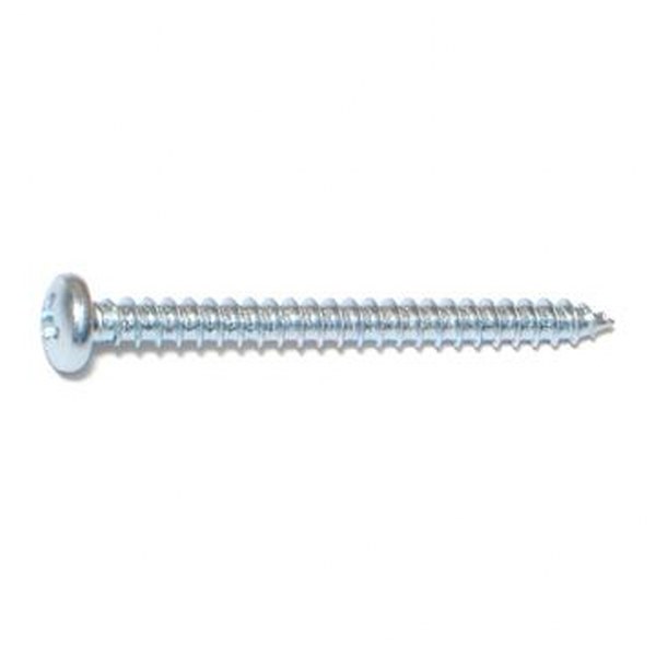 12 X 2-1/2 PHIL PAN SMS ZINC SHEET METAL SCREW 25/PK