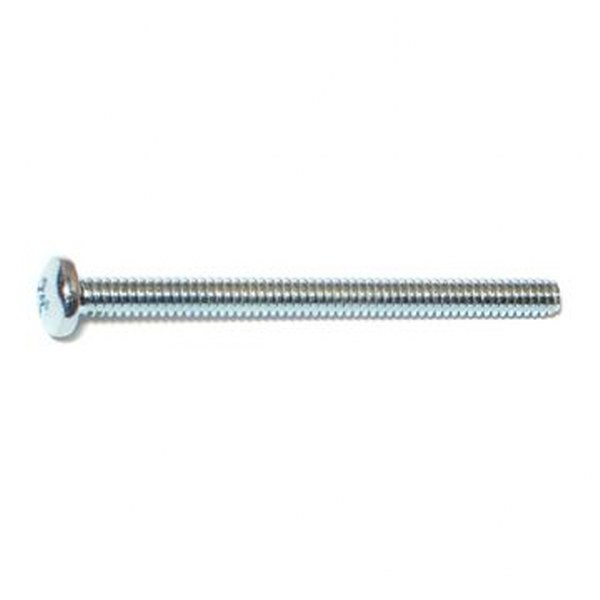 10-24 X 2-1/2 PHIL PAN MACH SCREW ZINC MACHINE 35/PK