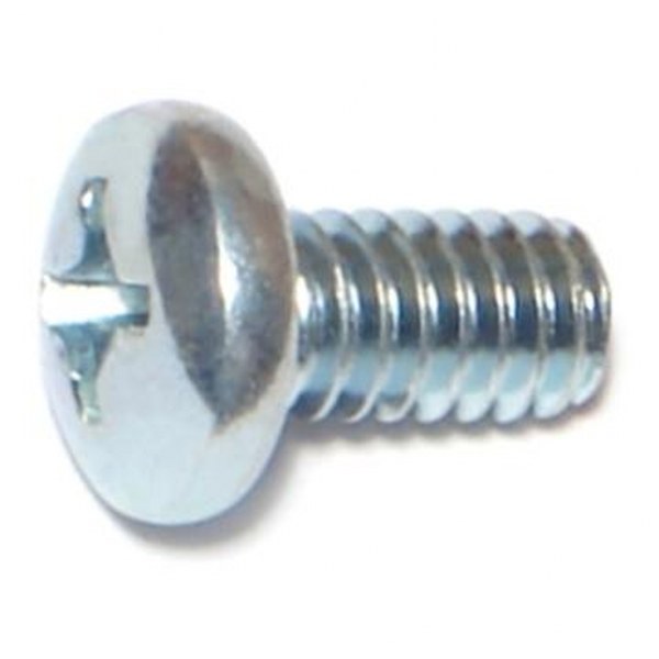 1/4-20 X 1/2 PHIL PAN MACH SCREW ZINC MACHINE 100/PK