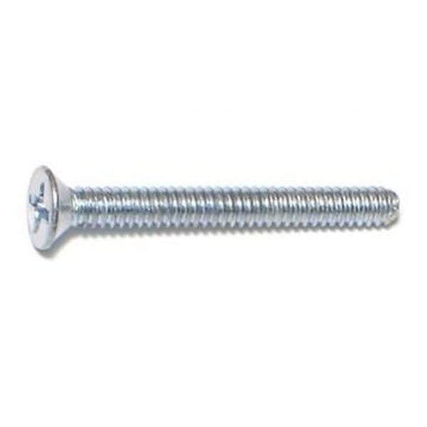 6-32 X 1-1/4 PHIL FLAT MACH SCREW ZINC 125/PK
