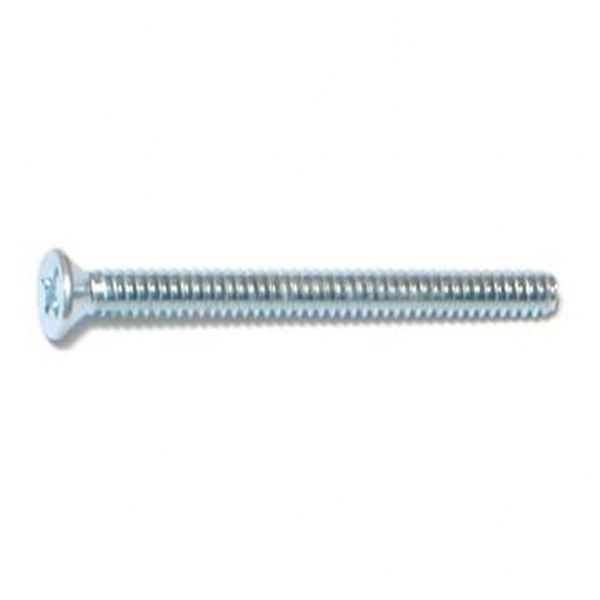 6-32 X 1-1/2 PHIL FLAT MACH SCREW ZINC 100/PK